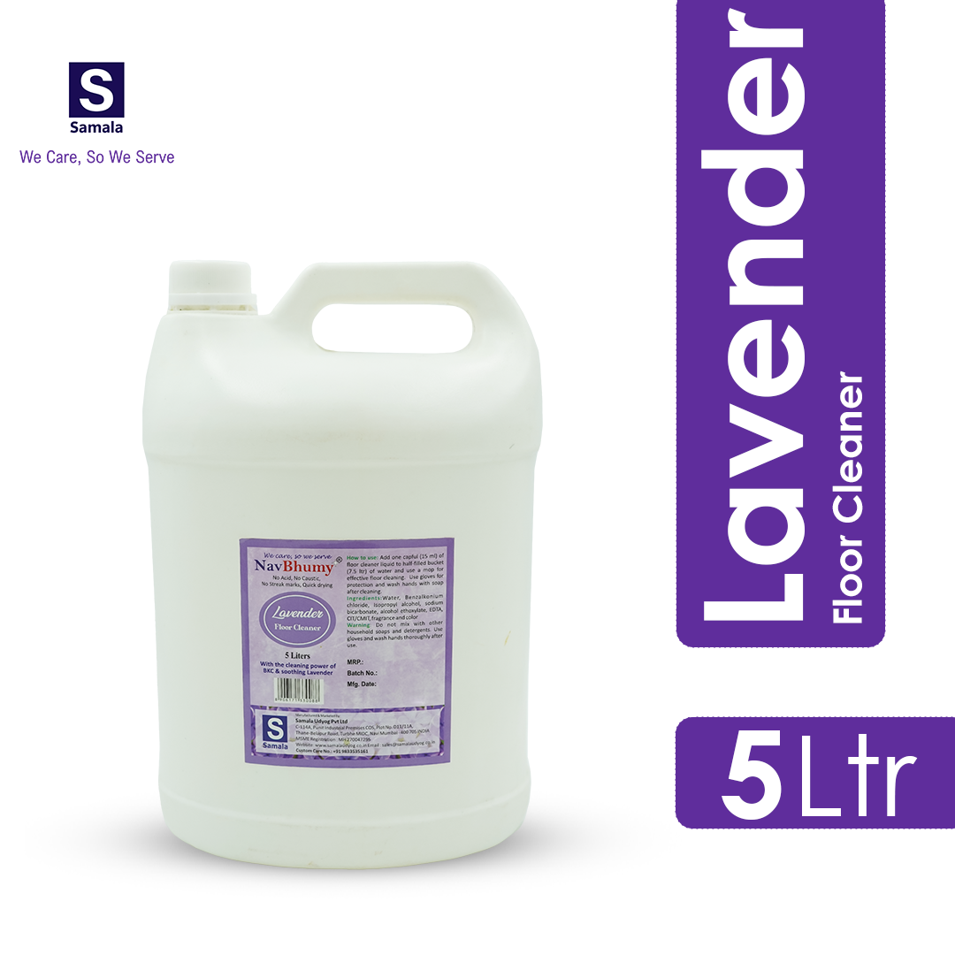 NavBhumy Floor cleaner lavender 5 Ltr Lavender  (5 L)